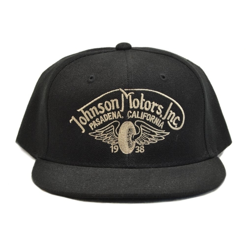 Johnson Motors Cap "Winged Wheel" Black