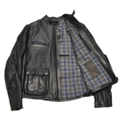 ROKKER "Goodwood Leather Jacket" Black