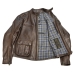 ROKKER "Goodwood Leather Jacket" Brown