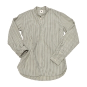 Delikatessen "Zen Shirt" green/beige/white stripe