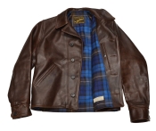 Aero Leather Moonshiner Jacket Buchanan Blue 40"