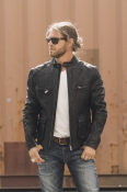 ROKKER "Goodwood Leather Jacket" Black M