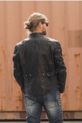 ROKKER "Goodwood Leather Jacket" Black M