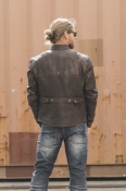 ROKKER "Goodwood Leather Jacket" Brown XXL