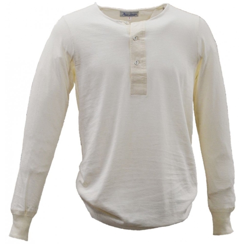 Merz b. Schwanen, Knopfleistenhemd 1/1 Arm, 1-fädig, natur XL