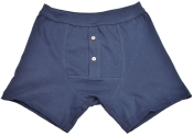 Merz b. Schwanen Knopfleisten Unterhose, tintenblau M / 5