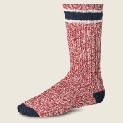 Red Wing "Ragg Wool Stripe Socks" Red 9-12 (US)