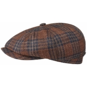 Stetson "Hatteras Vigin Wool Silk Check"" 57