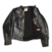 Thedi Leathers "Cafe Racer Jacket" Black Horsehide