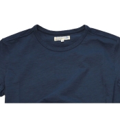 Merz b. Schwanen T-Shirt Pima-Baumwolle denim blue