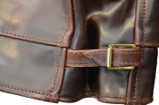 AERO "Highwayman" Brown Horsehide Black Stewart Tartan 48"